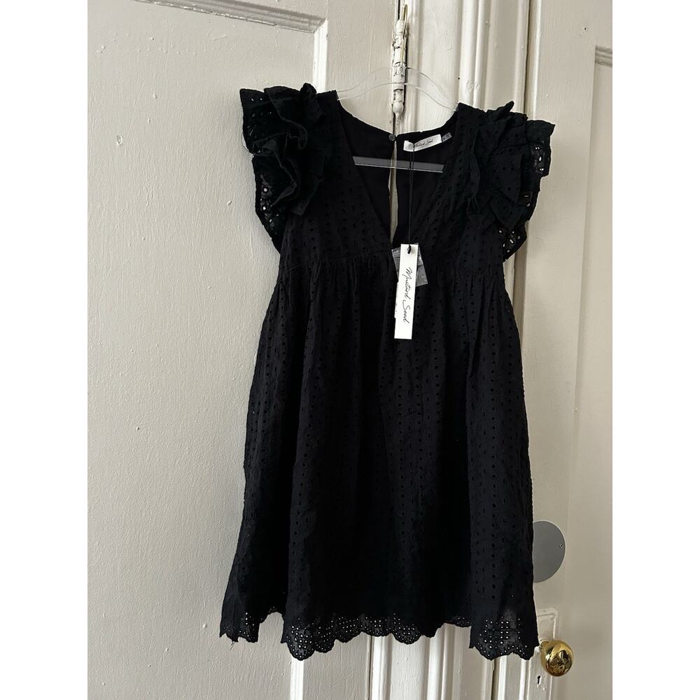 Mustard Seed Black‎ Lace Babydoll Dress NWT | S